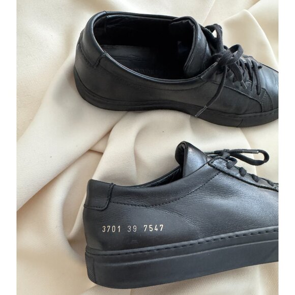 Common Projects Achilles Low Sneakers in Black, size 39 - Picture 5 of 7
